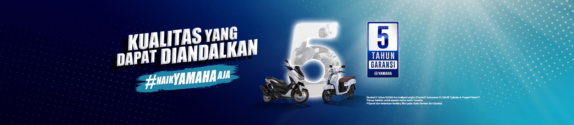 Informasi garansi resmi Yamaha lima tahun